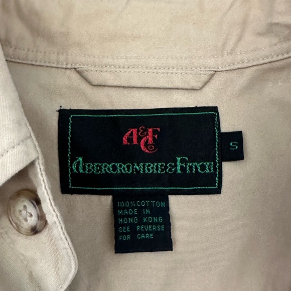 Abercrombie & Fitch Tan Utility Jacket with Front Pockets - Picture 2 of 2